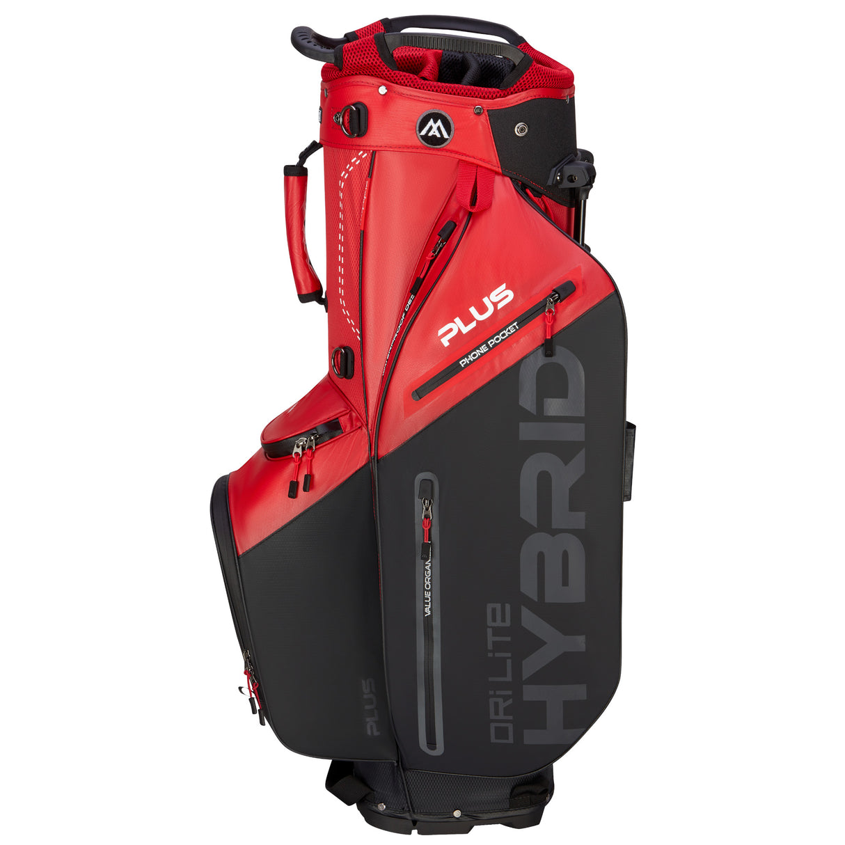 Big Max Dri Lite Hybrid Plus Waterproof Standbag, Rot / Schwarz