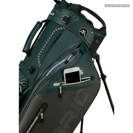 Big Max Dri Lite Hybrid Plus Waterproof Standbag, Dunkelgrün / Braun