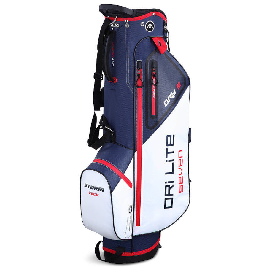 Big Max Dri Lite Seven G Waterproof Standbag, Weiß / Navy / Rot