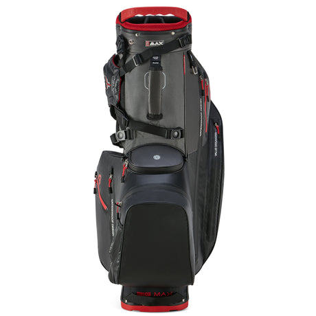 Big Max Aqua Hybrid 4 Waterproof Standbag, Black / Charcoal / Red