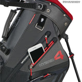 Big Max Aqua Hybrid 4 Waterproof Standbag, Black / Charcoal / Red