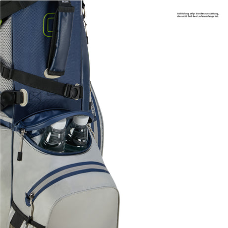 Big Max Aqua Hybrid 4 Waterproof Standbag, Navy / Grey / Lime