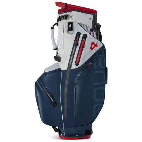 Big Max Aqua Hybrid 4 Waterproof Standbag, Navy / White / Red