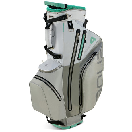 Big Max Aqua Hybrid 4 Waterproof Standbag, White / Grey / Mint