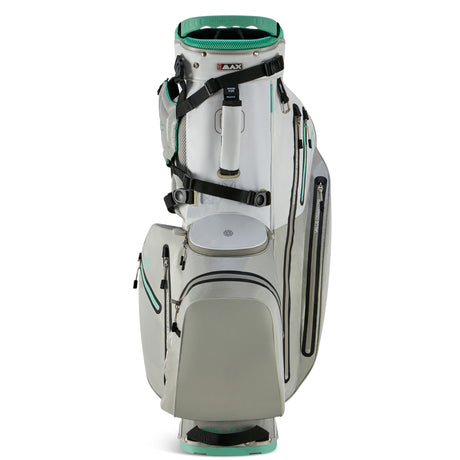 Big Max Aqua Hybrid 4 Waterproof Standbag, White / Grey / Mint