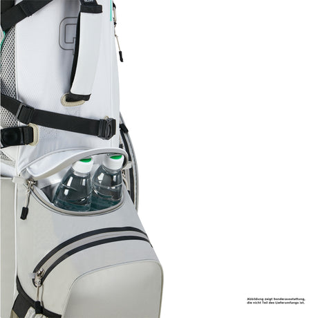 Big Max Aqua Hybrid 4 Waterproof Standbag, White / Grey / Mint