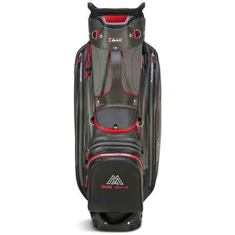 Big Max 2026 Aqua Sport 4 Waterproof Cartbag, Dunkelgrau / Schwarz / Rot