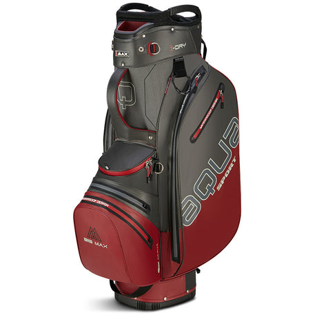 Big Max 2026 Aqua Sport 4 Waterproof Cartbag, Dunkelgrau / Merlot