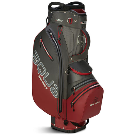 Big Max 2026 Aqua Sport 4 Waterproof Cartbag, Dunkelgrau / Merlot