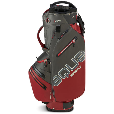 Big Max 2026 Aqua Sport 4 Waterproof Cartbag, Dunkelgrau / Merlot