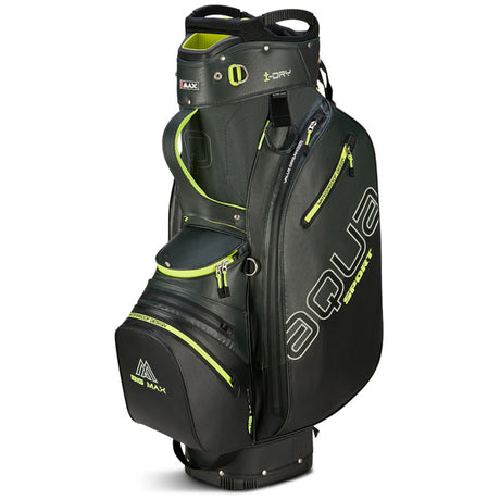 Big Max 2026 Aqua Sport 4 Waterproof Cartbag, Dunkelgrün / Schwarz / Lime
