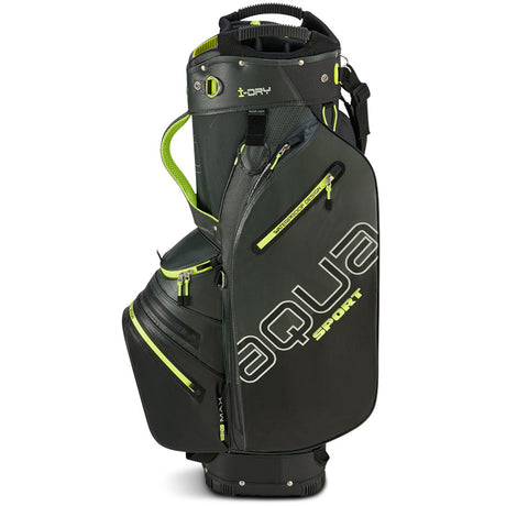 Big Max 2026 Aqua Sport 4 Waterproof Cartbag, Dunkelgrün / Schwarz / Lime