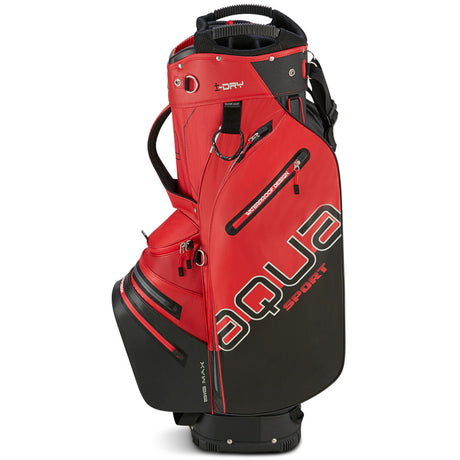 Big Max 2026 Aqua Sport 4 Waterproof Cartbag, Rot / Schwarz