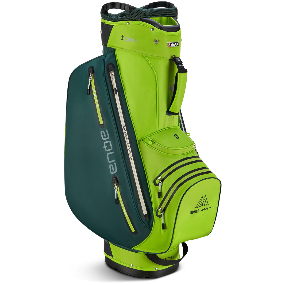 Big Max Aqua Style 4 Waterproof Cartbag, Grün