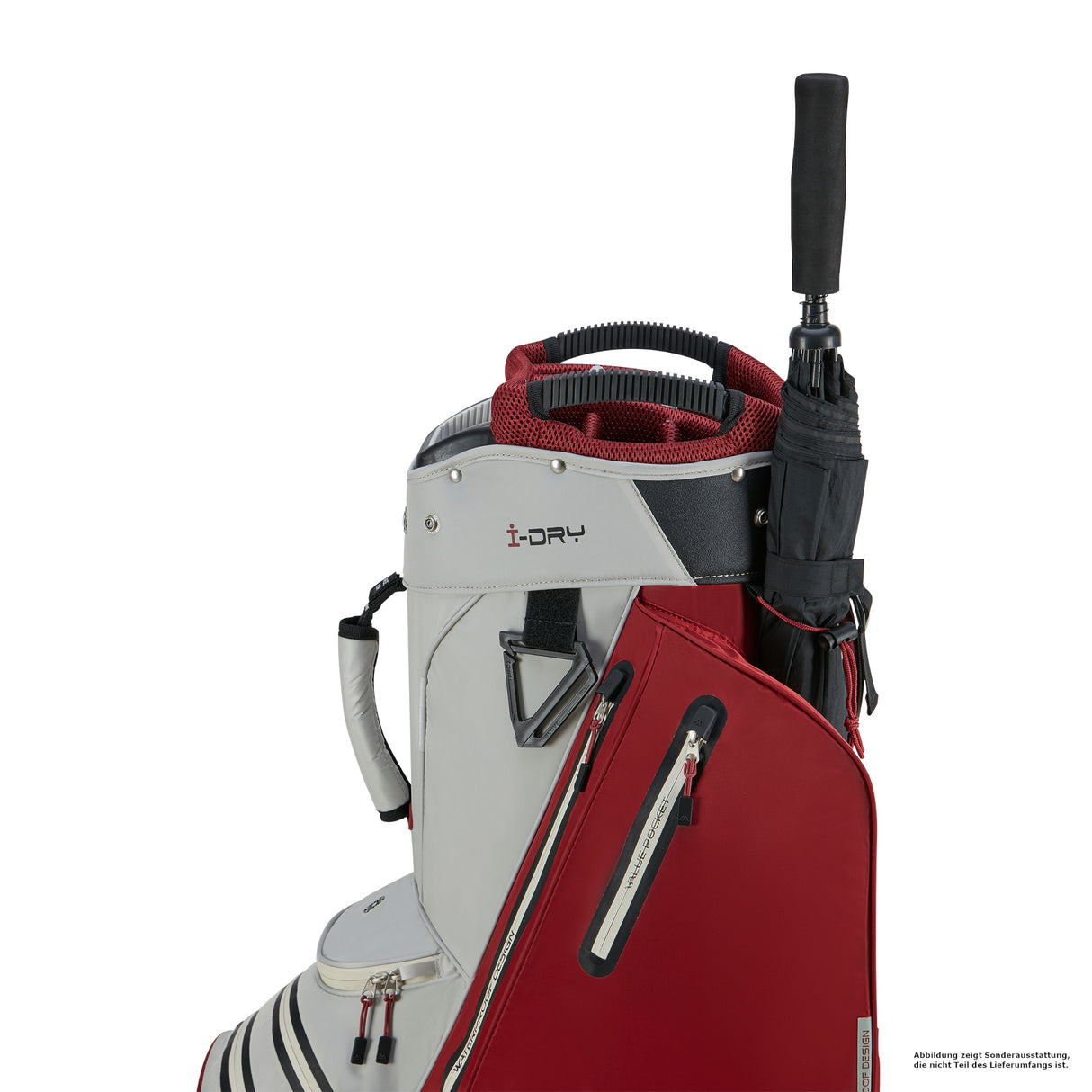 Big Max Aqua Style 4 Waterproof Cartbag, Offwhite / Merlot