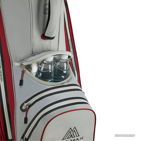 Big Max Aqua Style 4 Waterproof Cartbag, Offwhite / Merlot