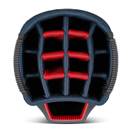 Big Max Aqua Style 4 Waterproof Cartbag, Weiß / Navy / Rot