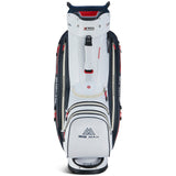 Big Max Aqua Style 4 Waterproof Cartbag, Weiß / Navy / Rot