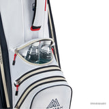 Big Max Aqua Style 4 Waterproof Cartbag, Weiß / Navy / Rot