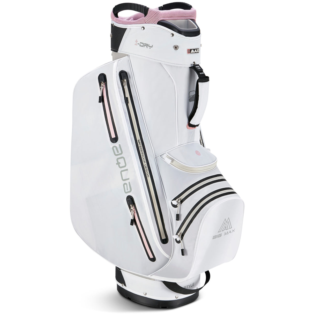 Big Max Aqua Style 4 Waterproof Damen Cartbag, Weiß / Pink