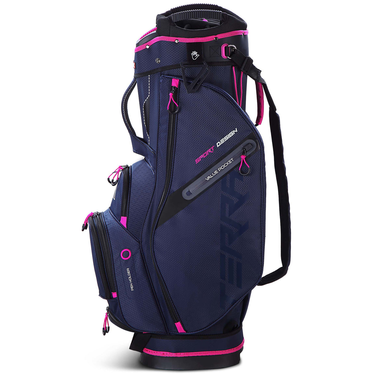 Big Max Terra Sport Damen Cartbag / Golfbag, Blau / Fuchsia - Golflaedchen.de