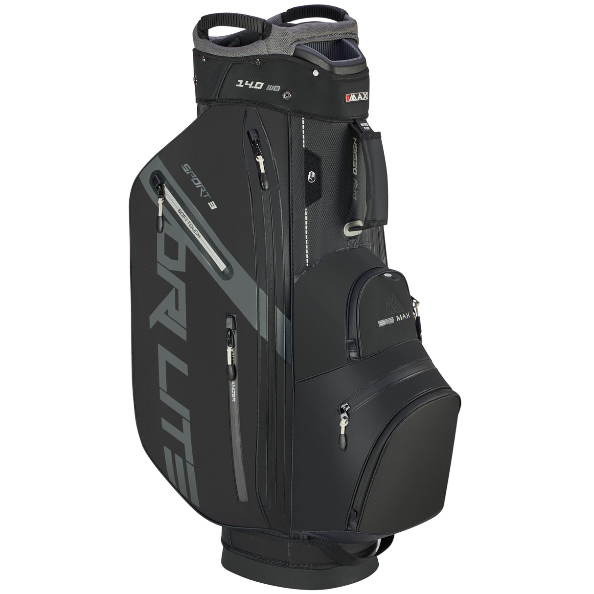 Big Max Dri Lite Sport 3 Waterproof Cartbag, Schwarz
