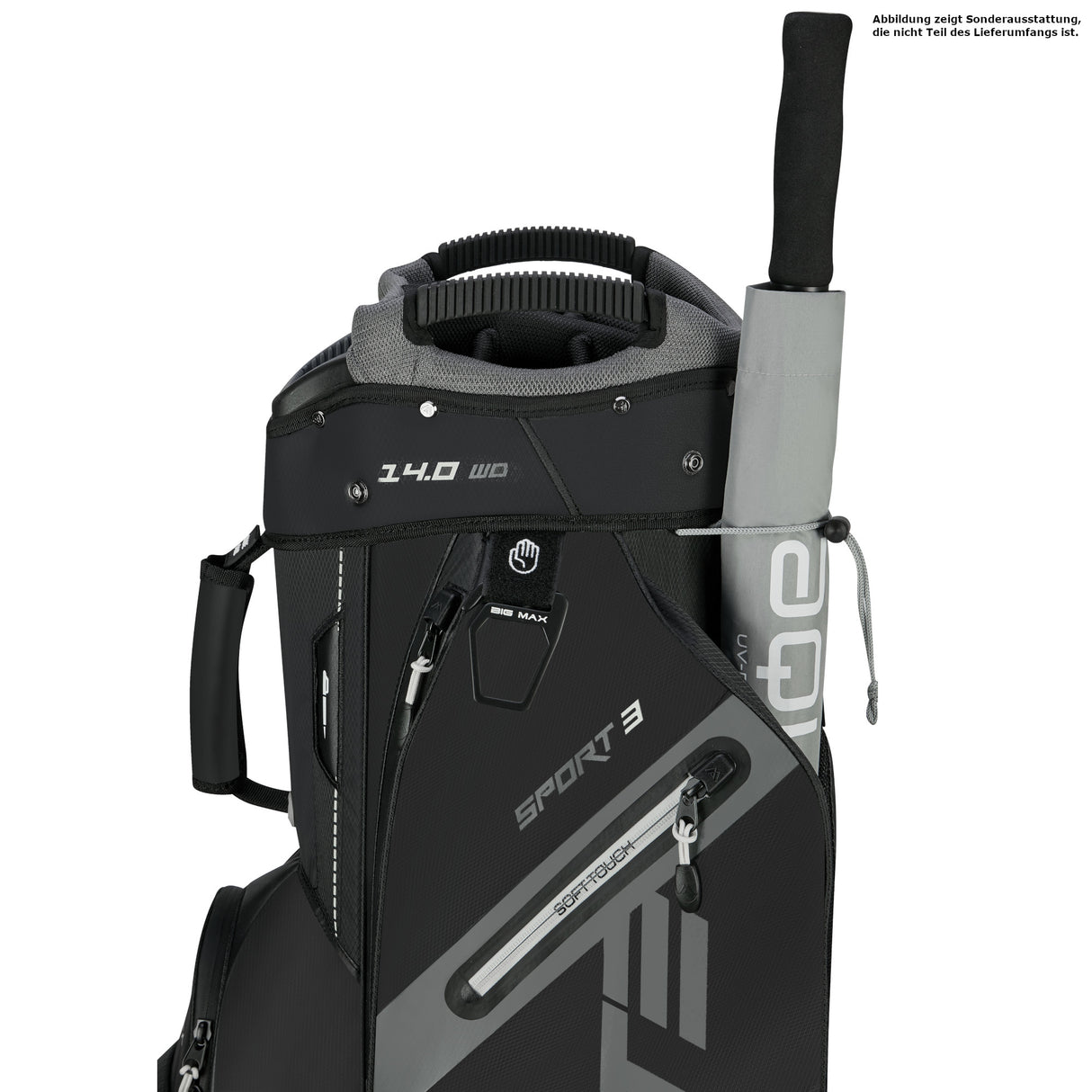 Big Max Dri Lite Sport 3 Waterproof Cartbag, Schwarz