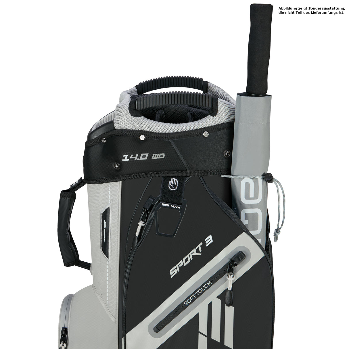 Big Max Dri Lite Sport 3 Waterproof Cartbag, Schwarz / Taupe