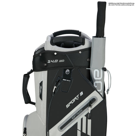 Big Max Dri Lite Sport 3 Waterproof Cartbag, Schwarz / Taupe