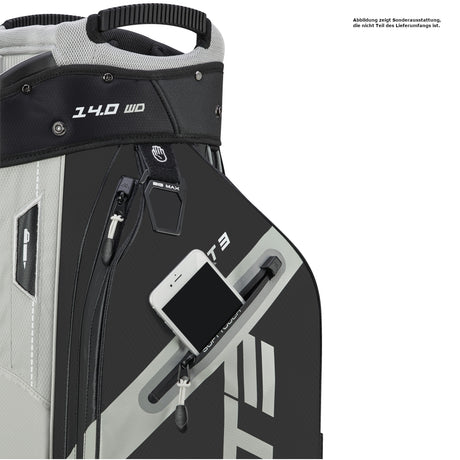 Big Max Dri Lite Sport 3 Waterproof Cartbag, Schwarz / Taupe