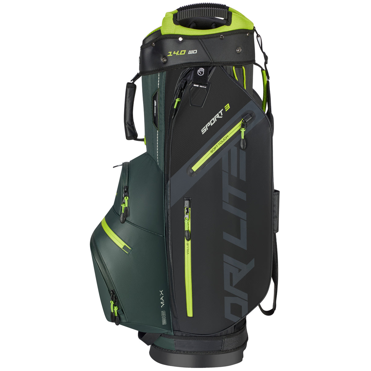 Big Max Dri Lite Sport 3 Waterproof Cartbag, Grün / Schwarz