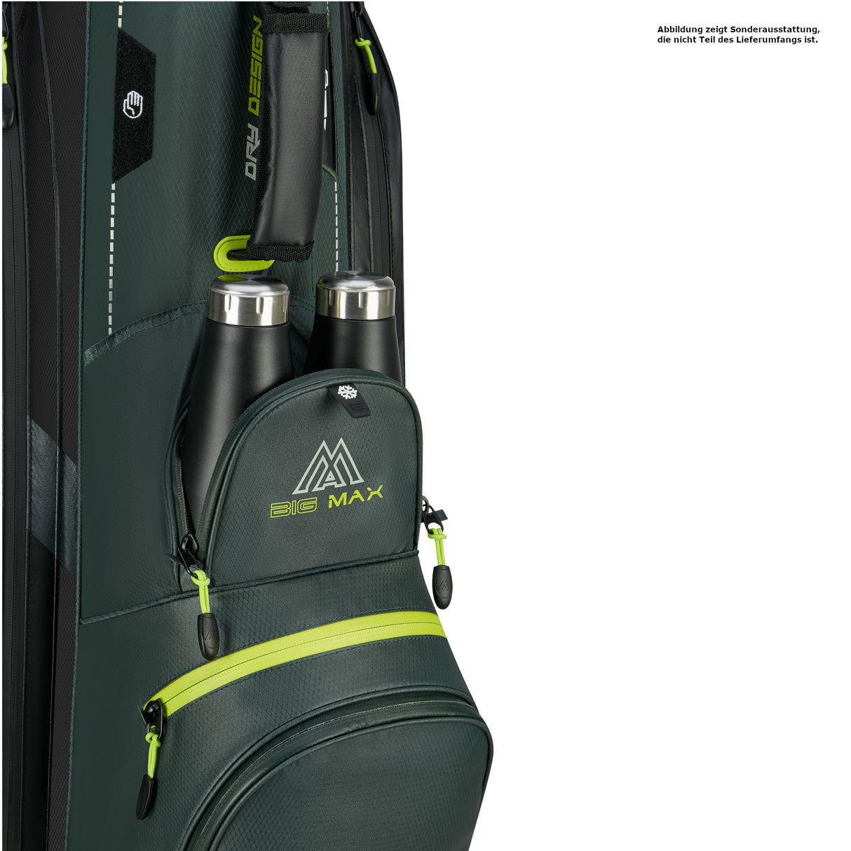 Big Max Dri Lite Sport 3 Waterproof Cartbag, Grün / Schwarz