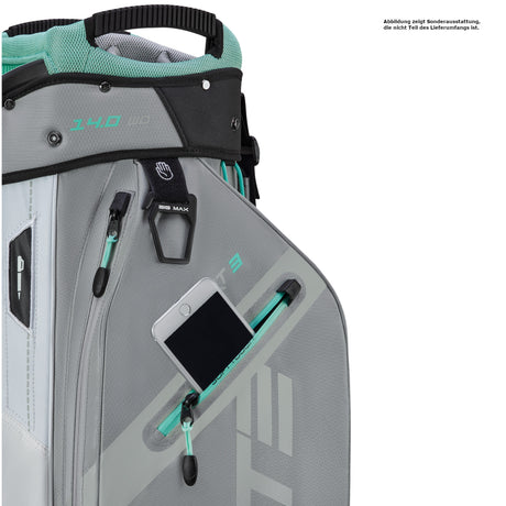 Big Max Dri Lite Sport 3 Waterproof Cartbag, Grau / Weiß / Mint
