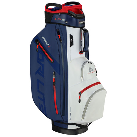 Big Max Dri Lite Sport 3 Waterproof Cartbag, Navy / Weiß / Rot