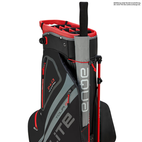 Big Max Dri Lite Hybrid Tour 2 Waterproof Standbag, Schwarz / Grau / Rot