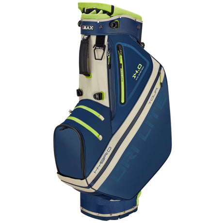 Big Max Dri Lite Hybrid Tour 2 Waterproof Standbag, Navy / Grün