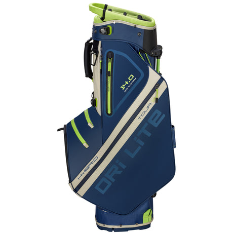 Big Max Dri Lite Hybrid Tour 2 Waterproof Standbag, Navy / Grün