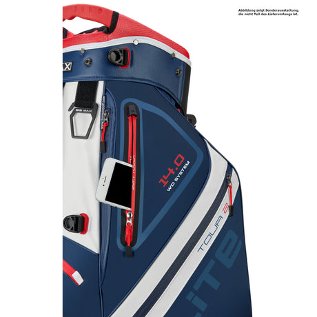 Big Max Dri Lite Hybrid Tour 2 Waterproof Standbag, Blau / Rot / Weiß