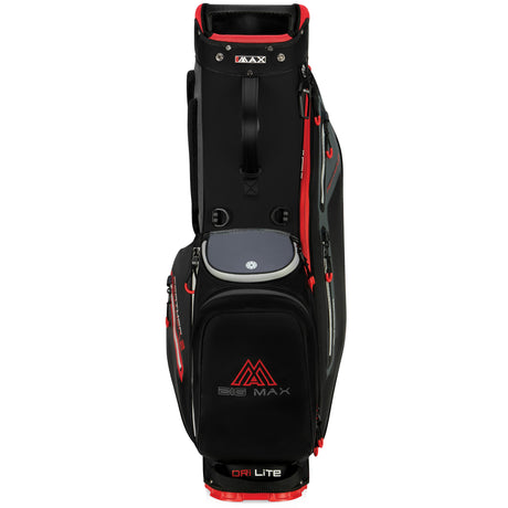 Big Max Dri Lite Feather 2 Waterproof Standbag, Schwarz / Rot