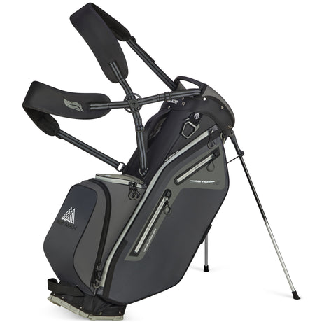 Big Max Dri Lite Feather 2 Waterproof Standbag, Grau / Schwarz