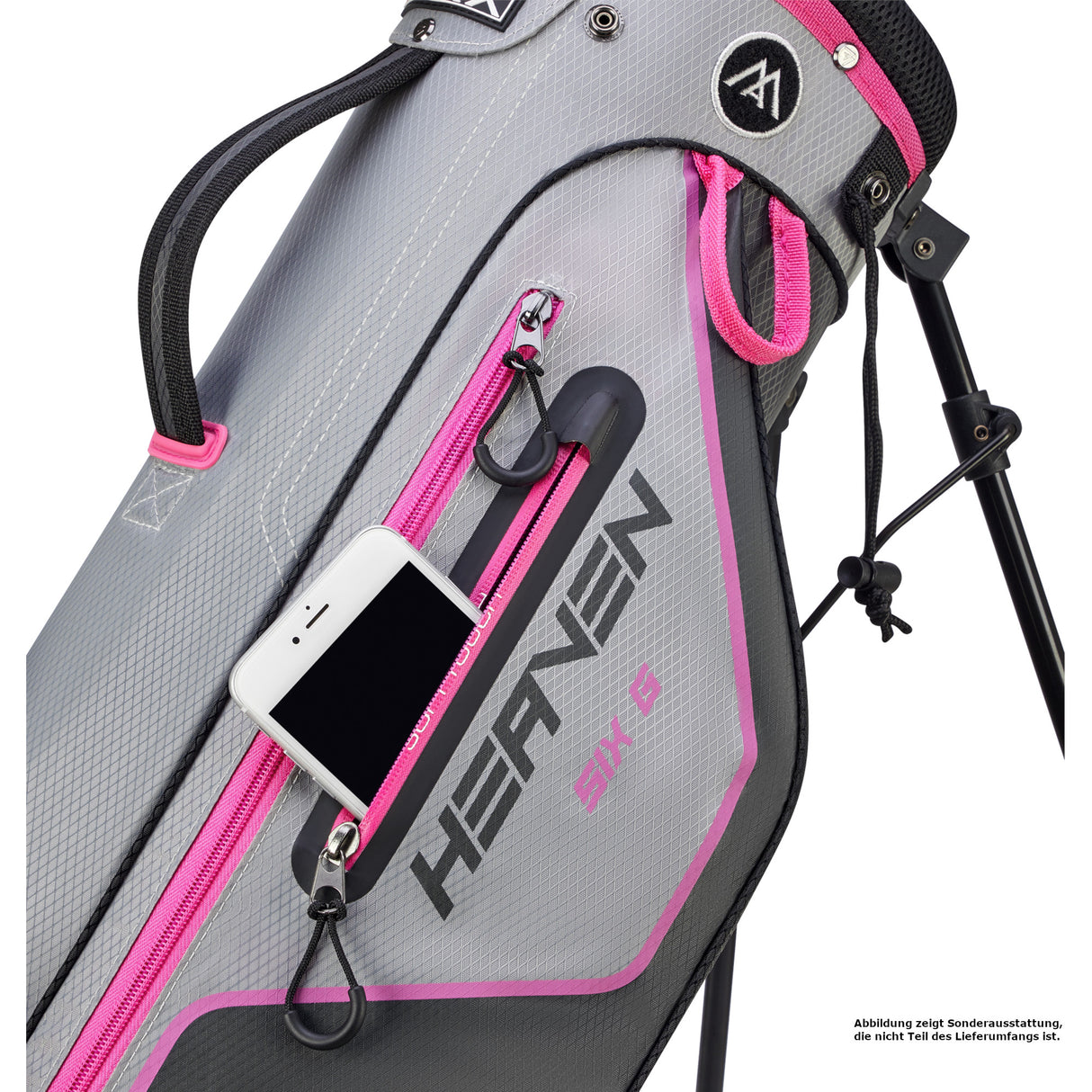 Big Max Heaven SIX G Damen Standbag, Anthrazit / Silbergrau / Fuchsia