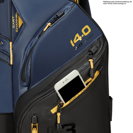 Big Max Dri Lite Silencio 3 Cartbag, Schwarz / Blau / Gelb