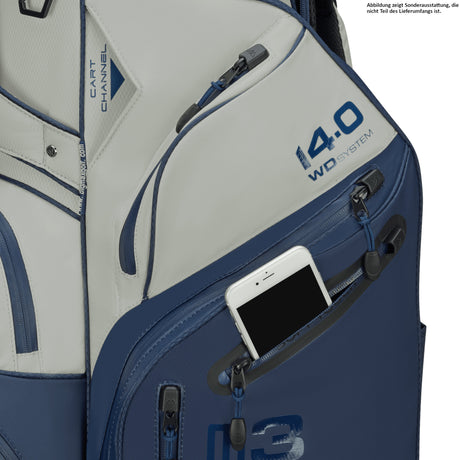 Big Max Dri Lite Silencio 3 Cartbag, Navy / Grau (Offwhite)