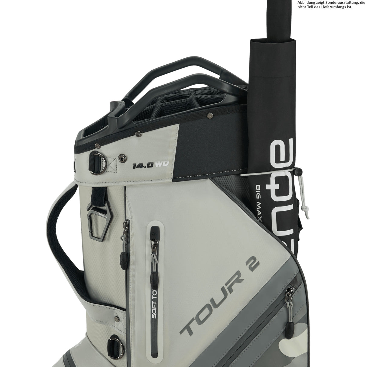 Big Max Dri Lite Tour 2 Waterproof Cartbag, Grau / Camouflage