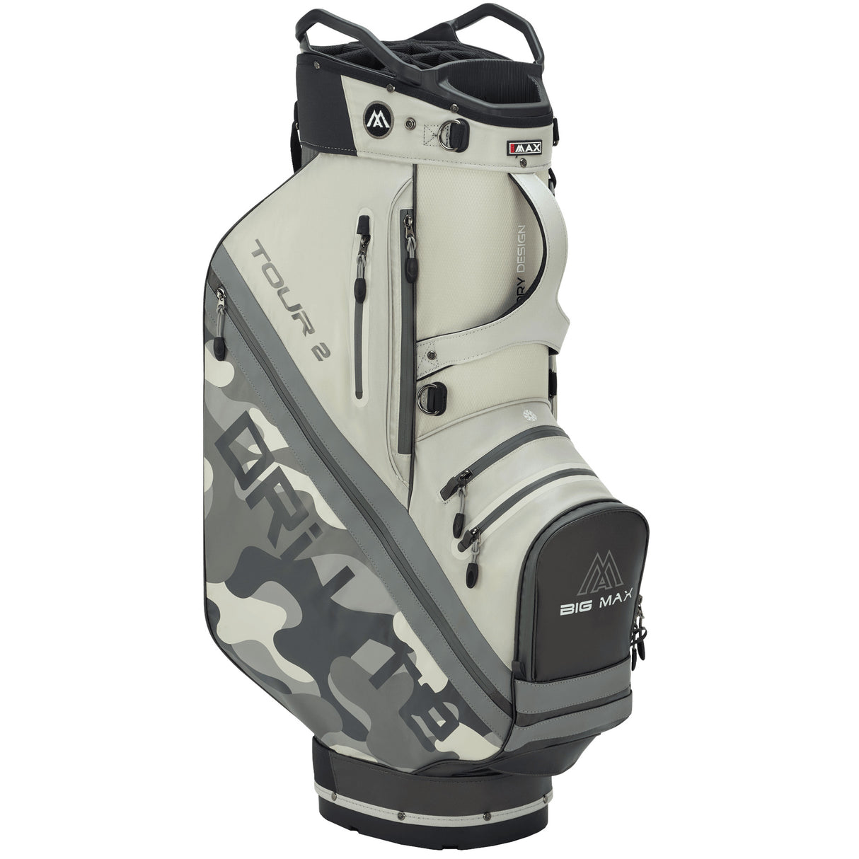 Big Max Dri Lite Tour 2 Waterproof Cartbag, Grau / Camouflage
