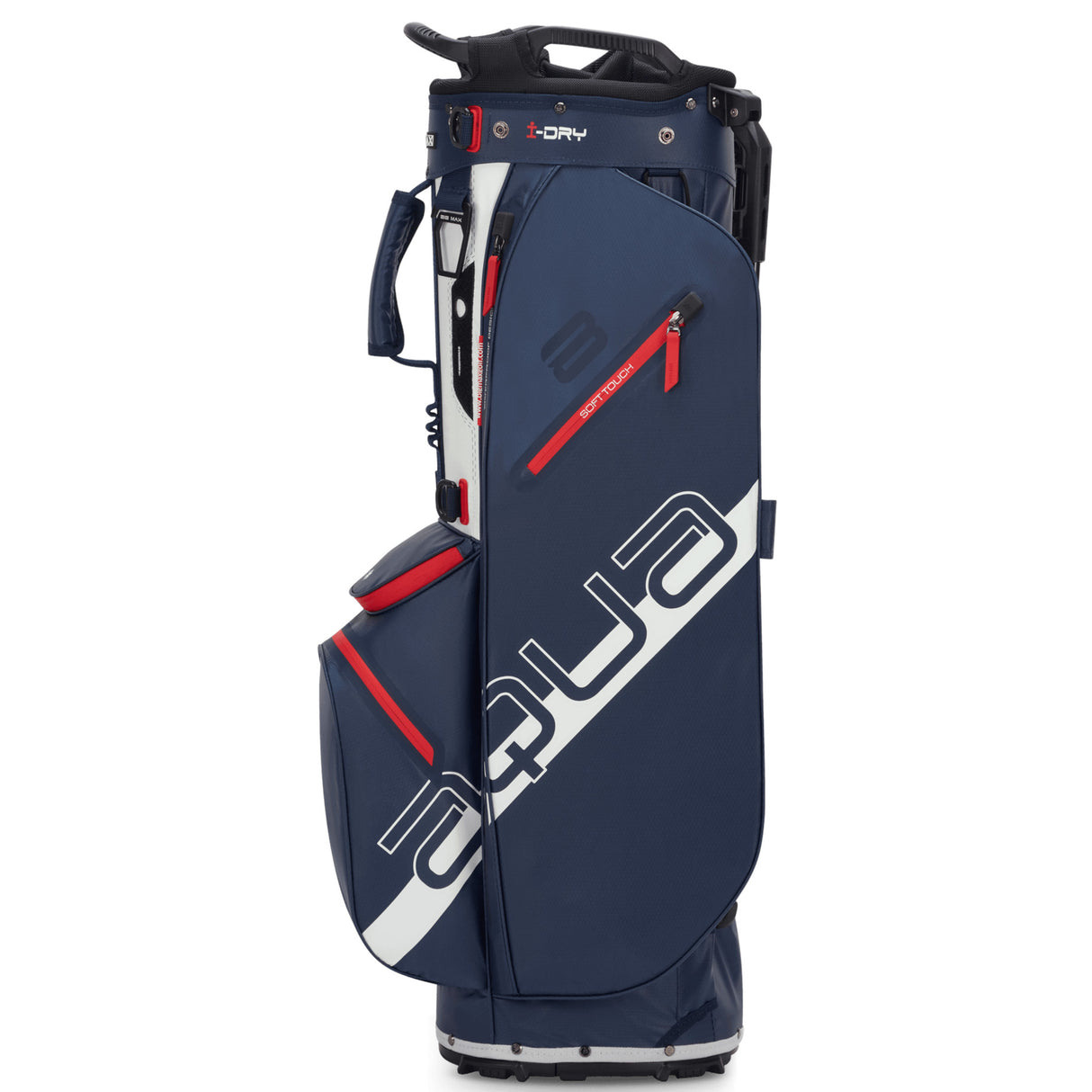 Big Max Aqua Eight H Waterproof Standbag, Navy / Weiß / Rot
