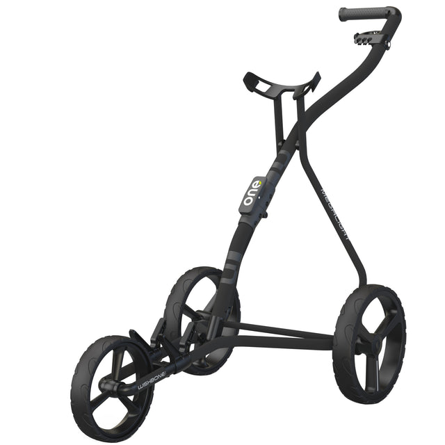 Wishbone ONE Golftrolley, Schwarz / Grau - Golflaedchen.de