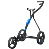 Wishbone ONE Golftrolley inkl. Schirmhalter und Scorecardhalter, Schwarz / Blau - Golflaedchen.de