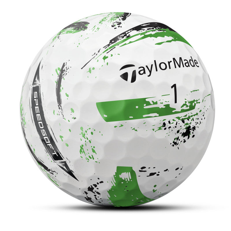 Taylor Made 2025 SpeedSoft INK Golfbälle, Multi-Color, 12 Stück