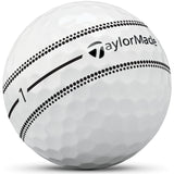 Taylor Made 2026 TP5x Stripe Golfbälle, Weiß, 12 Stück - Golflaedchen.de